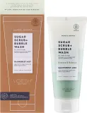Voesh Voesh Sugar Scrub+Bubble Wash Rainforest Mist - Сахарный скраб 2 в 1 для кожи головы и тела Rainforest Mist с пробиотиками 210 г — фото 2