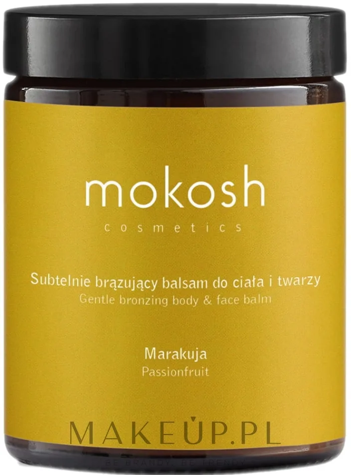 Mokosh Cosmetics Gentle Bronzing Body&Face Balm — бронзирующий бальзам для тела и лица с маракуйей, 180 мл