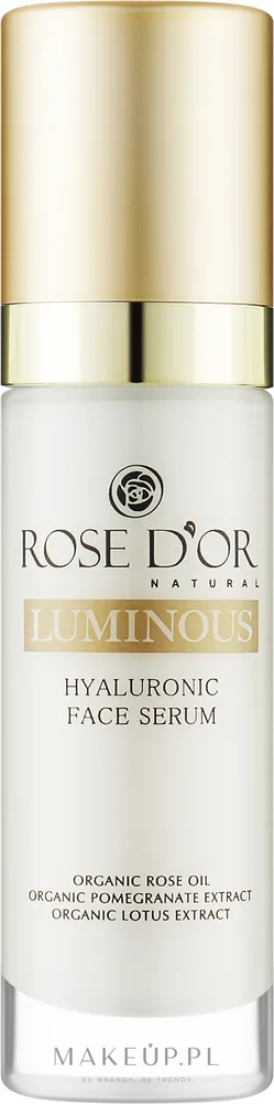 Сыворотка для лица Bulgarian Rose Rose D'or Luminous с гиалуроновой кислотой и розой 30 мл