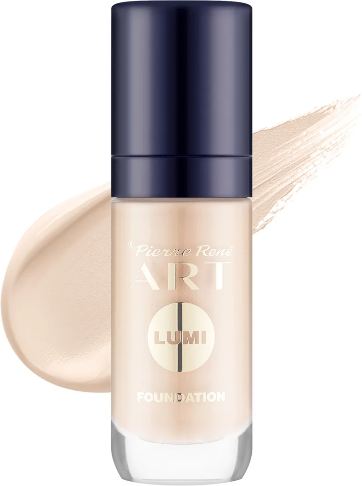 Тональная основа Pierre Rene Art Lumi Touch Foundation увлажняющая сияющая, 35 мл, оттенок 01