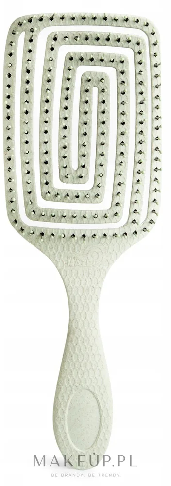 Плоская щётка для волос IDC Institute ECO Paddle Brush зелёный