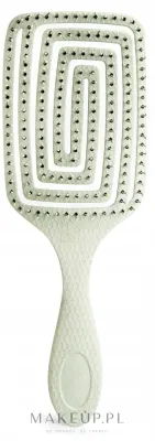 Плоская щётка для волос IDC Institute ECO Paddle Brush зелёный