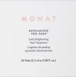 Monat Exfoliating Peel Pads отшелушивающие диски для лица с гликолевой кислотой и растительными экстрактами 30 шт — фото 1