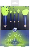 Набор кистей для макияжа W7 Glow Getter Neon Makeup Brush Set 5 шт. неоновый — фото 1
