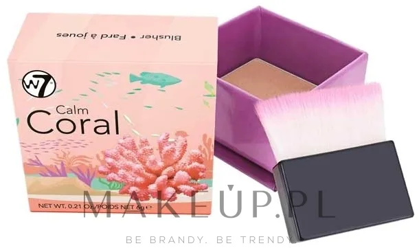Румяна для лица W7 Powder Blusher The Boxed Blusher, оттенок Calm Coral