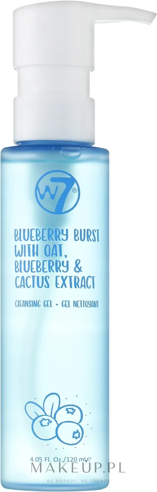 Гель для умывания лица W7 Blueberry Burst Cleansing Gel с черникой и овсом 120 мл