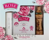 Набор Bulgarian Rose мыло бальзам для губ с розой и розовая эссенция 100 г+4.5 г+2 мл — фото 2