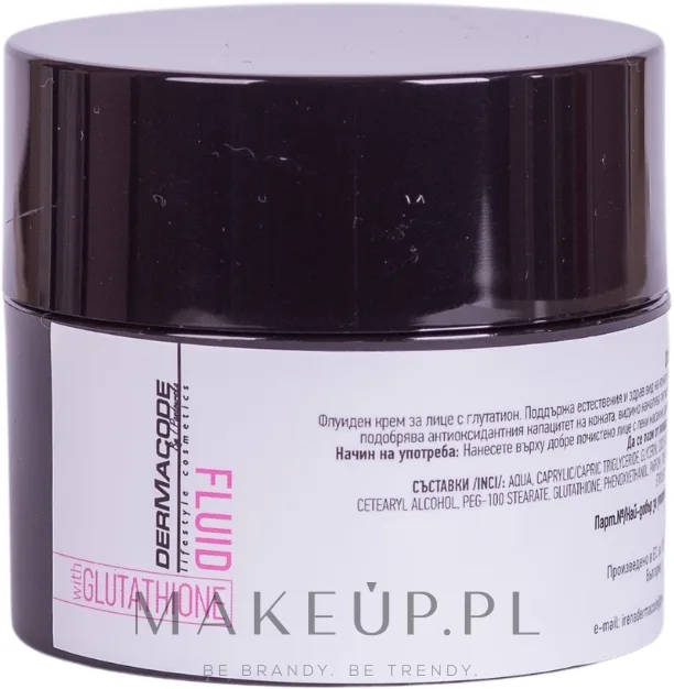 Dermacode By I.Pandourska Dermacode By I.Pandourska Fluid With Glutathione - Флюид для лица Dermacode с глутатионом для ровного тона 50 мл