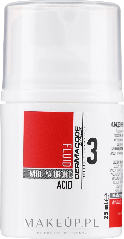 Dermacode By I.Pandourska Dermacode By I.Pandourska Fluid With Hyaluronic (miniprodukt) - Флюид для лица Dermacode с гиалуроновой кислотой увлажняющий 25 мл