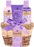Набор Aurora Lavender Fields гель для душа 180 мл шампунь 180 мл и лосьон для тела 60 мл в корзинке — фото 2