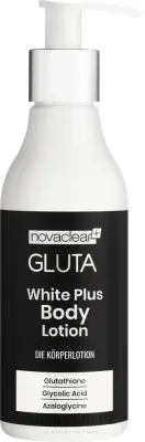 Novaclear Gluta White Plus Body Lotion — осветляющий бальзам для тела с глутатионом и гликолевой кислотой, 200/500 мл