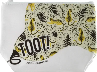 Косметичка Toot! Cheetah холст с принтом гепарда 22х15х6 см
