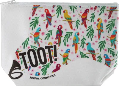 Косметичка Toot! Parrot холст с попугаем 22х15х6 см