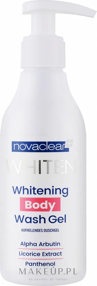 Отбеливающий гель для душа Novaclear Whiten против пигментации, 200/500 мл
