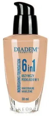 Тональный крем Diadem 6in1 Nourishing Foundation питательный увлажняющий, 30 мл