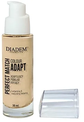 Тональный флюид Diadem Perfect Match Color Adapt стойкий увлажняющий, 30 мл, оттенок 02