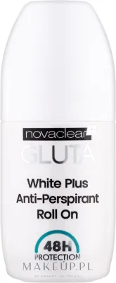 Антиперспирант шариковый Novaclear Gluta White Plus Anti-Perspirant Roll On с гиалуроновой кислотой, защита 48 часов, 50 мл