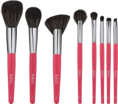 Набор кистей для макияжа Ibra Brush Candy Set 8 шт. в пастельных тонах