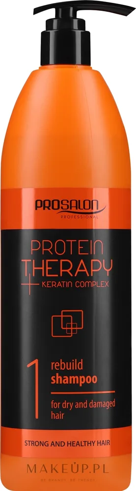 Шампунь Prosalon Protein Therapy с кератином и протеином шёлка, бессульфатный, 1000 г, Польша