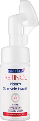 Novaclear Retinol ретиноловая пенка для лица с витамином A пантенолом арникой и лопухом 100 мл