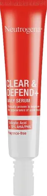 Сыворотка для лица Neutrogena Clear & Defend+ с кислотами AHA, BHA и PHA для проблемной кожи 30 мл