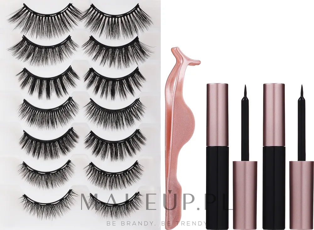 Набор Lewer Eye Lashes Magnetic Big магнитные ресницы 7 пар пинцет и 2 магнитные подводки
