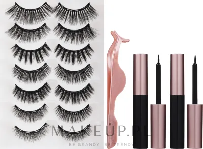 Набор Lewer Eye Lashes Magnetic Big магнитные ресницы 7 пар пинцет и 2 магнитные подводки