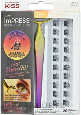 Набор накладных ресниц Kiss imPRESS Press on Falsies с пинцетом без клея