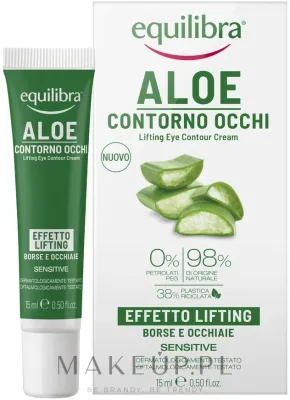 Крем для кожи вокруг глаз Equilibra Aloe Lifting с алоэ вера 15 мл