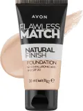 Тональный крем Avon Flawless Match Natural Finish SPF 20 натуральный увлажняющий, 30 мл, оттенок 210N - Light Beige — фото 1