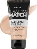 Тональный крем Avon Flawless Match Natural Finish SPF 20 натуральный увлажняющий, 30 мл, оттенок 250N - Cream Beige — фото 1