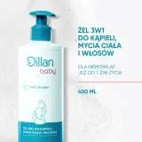 Гель для душа Oillan Baby 3 в 1 для купания, тела и волос, 400 мл — фото 3