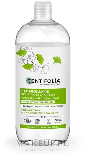 Centifolia мицеллярная вода с алоэ и гинкго билоба для всей семьи для лица 500 мл