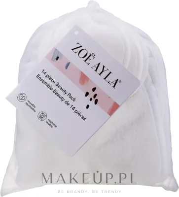 Набор аксессуаров Zoe Ayla Beauty Pack многоразовые диски перчатки салфетки повязка и мешок для стирки 14 предметов
