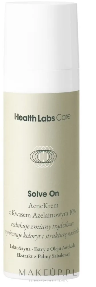 Крем для лица Health Labs Care Solve On с азелаиновой кислотой 10% для проблемной кожи 30 мл