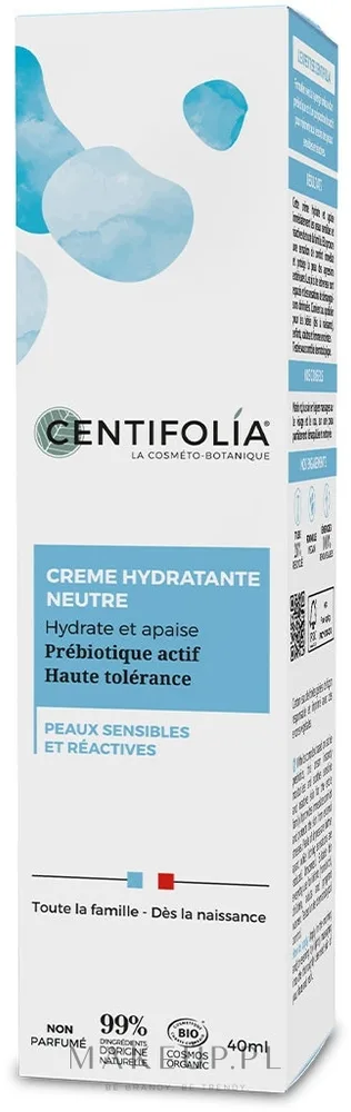 Крем для лица и шеи Centifolia увлажняющий для чувствительной кожи 40 мл