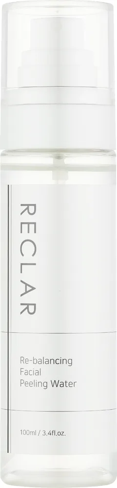 Reclar Re-Balancing Facial Peeling Water ревитализирующая пилинг-вода для лица с чайным деревом и зелёным чаем 100 мл