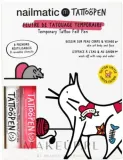 Набор для временных тату Nailmatic Tattopen Duo Set The Cat By Ami Imaginaire два маркера и трафареты, лимитированная серия — фото 1