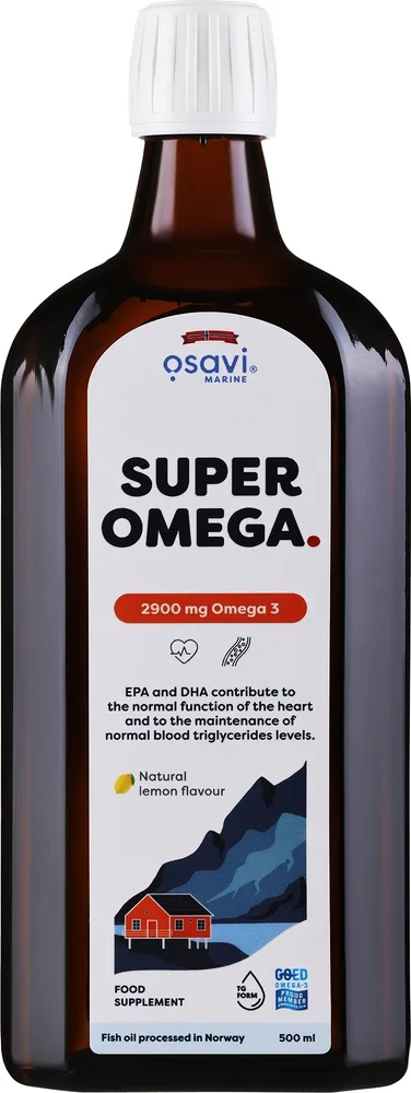 БАД Osavi / Super Omega 2900 mg Lemon, омега-3, жидкая, лимон, 250