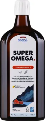 БАД Osavi / Super Omega 2900 mg Lemon, омега-3, жидкая, лимон, 250