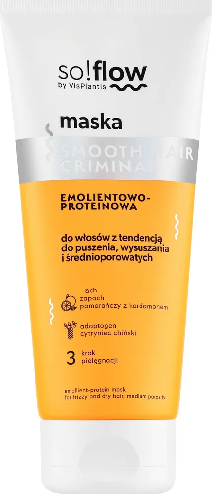 Маска для волос So!Flow эмолентно-протеиновая, масло авокадо, макадамия, рисовый протеин, экстракт мака, 400 мл