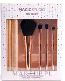 Набор кистей для макияжа глаз Magic Studio Rose Quartz Make-Up Brush Set 5 шт. с чехлом — фото 1