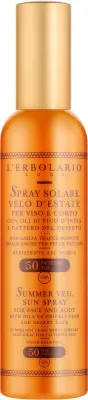 Спрей для тела L'Erbolario Summer Veil Solar SPF 50 с маслом опунции 100 мл
