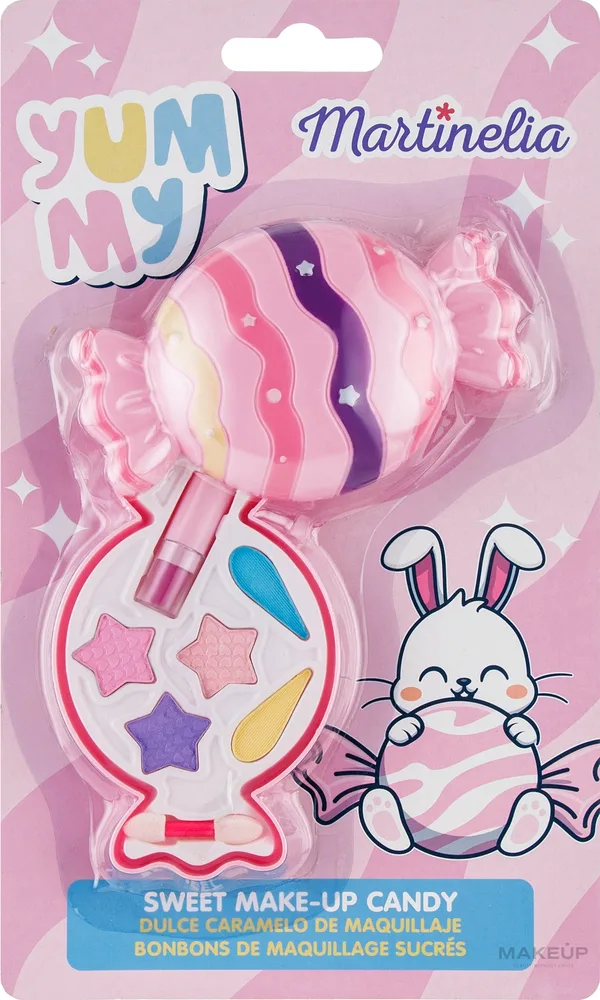 Набор детской косметики Martinelia Yummy Sweet Bonbon 5 теней по 0.7 г помада 0.8 г и двусторонняя кисть