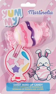 Набор детской косметики Martinelia Yummy Sweet Bonbon 5 теней по 0.7 г помада 0.8 г и двусторонняя кисть