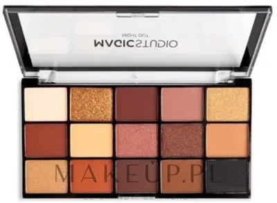 Палетка теней для век Magic Studio Play Eyeshadow Palette 15 Colors Night Out нюдовая