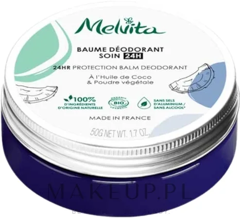 Melvita 24HR Protection Balm Deodorant — дезодорант-бальзам для тела с 24-часовой защитой, 50 г