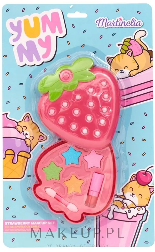 Набор детской косметики Martinelia Yummy Strawberry Makeup Set средства для макияжа с ароматом клубники