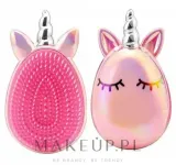 Детская компактная щётка для волос Martinelia Maze Hair Brush Единорог розовая — фото 1
