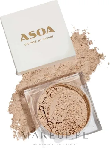 Asoa Mineral Coverage Foundation минеральная база под макияж, рассыпчатая пудровая основа с матовым финишем, 6 г, оттенок C15 - Light Vanila